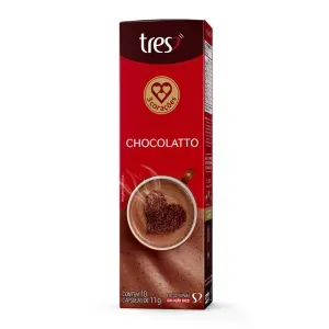 Achocolatado Três Chocolatto com 10 Cápsulas 110g