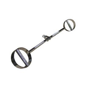 Puxador Angulado Pegada Romana em Aço Maciço Cromado Pelegrin PEL-07PR 85cm