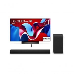 Combo Smart TV LG OLED Evo AI C4 4K 48\\\\\\\" 2024 + Soundbar LG S40T"