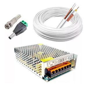 Kit 12 Câmeras Intelbras VHD 1220 B Full Color Bullet Full HD 1080p Multi HD IR 20m + Dvr MHDX 1216