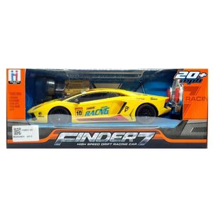 Carrinho De Controle Remoto Futuro Kids FU3402 Carro Brinquedo Infantil Com Bateria Recarregável Amarelo