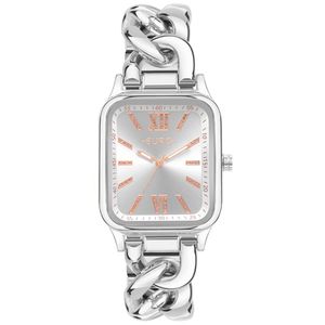 Relógio Euro Feminino Ref:Eu2035yvc/4k Bracelete Retangular Prateado