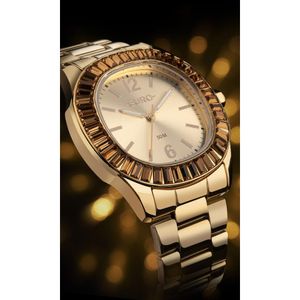 Relógio Euro Feminino Ref: Eu2035yxb/4d Fashion Pedras Dourado
