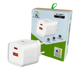 Fonte para carregador USB+tipo-c Turbo 45W XC-UR54 X-Cell
