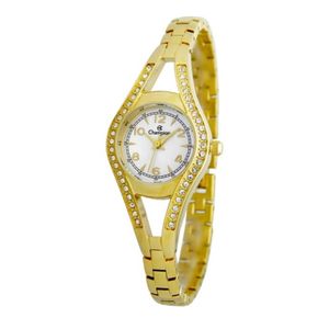 Relógio Champion Feminino Ref: Cf24340h Bracelete Dourado
