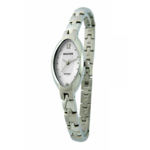 Relógio Magnum Feminino Ref: Ma28592n Oval Prateado