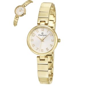 Relógio Champion Feminino Ref: Cf24984h Bracelete Dourado
