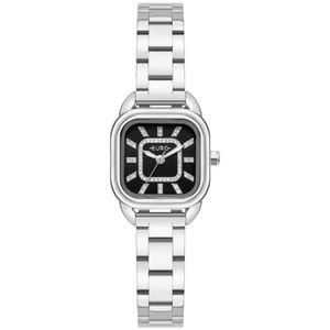 Relógio Euro Feminino Ref: Eu2036yve/4p Casual Retangular Prateado