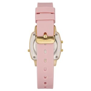 Relógio Mormaii Feminino Ref: Mo13722d/8t Retangular Vintage Digital Dourado