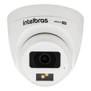 Kit CFTV Intelbras 8 Câmeras Vhd 3220d Full Color Com Áudio DVR intelbras 1108-c  SSD 512gb Instalado
