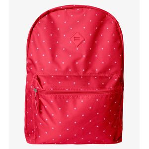 Mochila Feminina Estampada Padrao De Estrelas Clio Vermelho