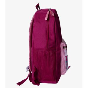 Mochila Escolar Feminina Com Chaveiro De Pvc Clio Vermelho
