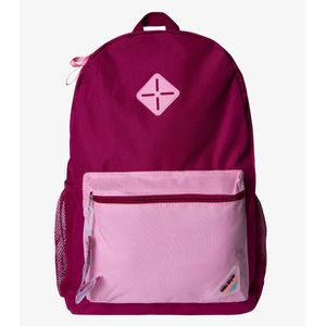 Mochila Escolar Feminina Com Chaveiro De Pvc Clio Vermelho
