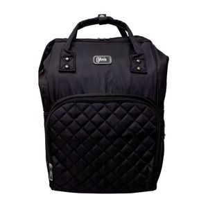 Mochila Maternidade Em Poliéster E Matelassê Yins Preto