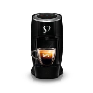 Compre Cafeteira Espresso Tres 3 Corações Touch Preto e Ganhe 3 unidades de Cafés em Cápsula 3 Corações Tradicional 75g