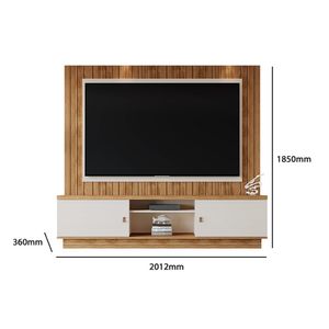 Home para TV até 70 Polegadas Mobler Santos - Amendoa/Offwhit