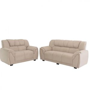 Sofa Parana Moscou 3 E 2 Lugares Bege