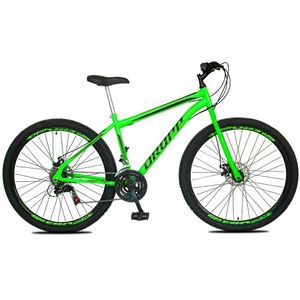 Bicicleta 29 Dropp Sport Aço 21 Marchas Freio A Disco - Verde+preto - 18 Verde+preto