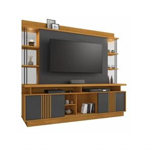 Home Esplendor Até 65" Jcm Movelaria - Cinamomo/grafite
