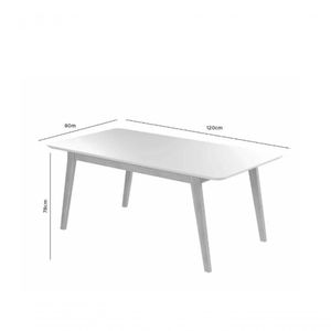 Mesa De Jantar Elegance Jcm Movelaria Cinamomo/off 1,20 M