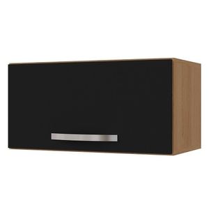 Armário Aéreo Basculante 60cm Amêndoa-preto - Ajl Móveis Amêndoa-preto