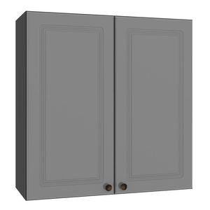Armário Aéreo Firenze 80cm 2 Portas Chumbo-titânio - Indékes Chumbo-titânio