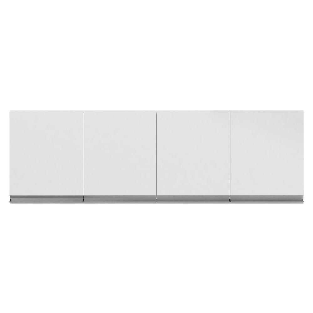 Armário Aéreo Andréia 150 Cm 4 Portas Branco Ajl