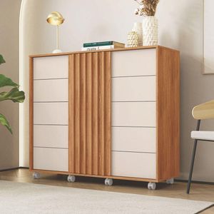 Quarto Completo Casal Guarda Roupa Cômoda Cabeceira Caemmun Freijo Com Off White