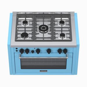 Fogao a Gas de Embutir 5 Bocas Venax Temis Azul