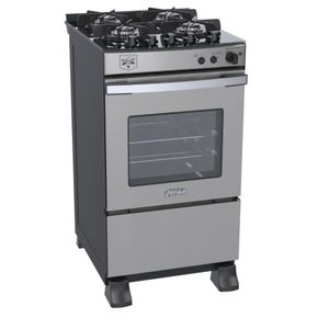 Fogao a Gas 4 Bocas Venax Gaudi Vetro Vitreo Inox