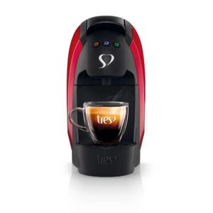 Compre Cafeteira Espresso Tres 3 Corações Luna Vermelha e Ganhe 3 unidades de Cafés em Cápsula 3 Corações Goumet 10 Cápsulas 75g