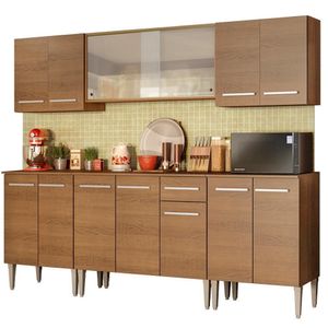Cozinha Completa Emilly Wind Balcão e Armário Aéreo Madesa