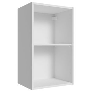 Armário Aéreo 40 Cm Com 2 Nichos Abertos Para Cozinha Branco