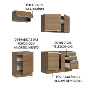 Cozinha Completa 180007 Com Armário E Balcão RusticRustic