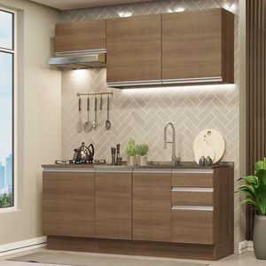 Cozinha Completa 180007 Com Armário E Balcão RusticRustic