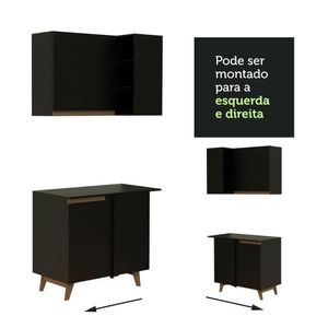 Cozinha Completa de Canto Reims com Armário Balcão Madesa