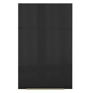 Armário Aéreo Madesa Lux 40 cm 1 Porta Rustic e Preto