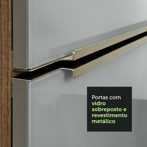 Cozinha Compacta Madesa Armário e Balcão 5 Portas 3 Gavetas