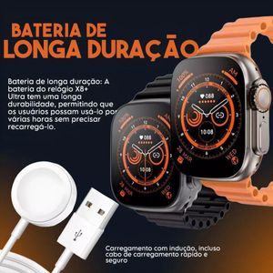 Relógio Smartwatch X8 Ultra Tela Hd 49mm - Laranja