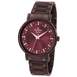 Relógio Champion Feminino Marrom Vermelho Cn25921i