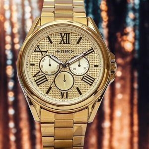Relógio Euro Feminino Multiglow Dourado - Eu6p29aib-4d Eu6p29aib-4d