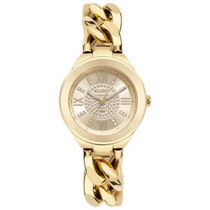 Relógio Euro Feminino Chains Dourado - Eu2035yyb-4d Eu2035yyb-4d