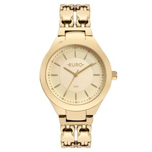 Relógio Euro Feminino Chains Dourado - Eu2035yun-4d Eu2035yun-4d