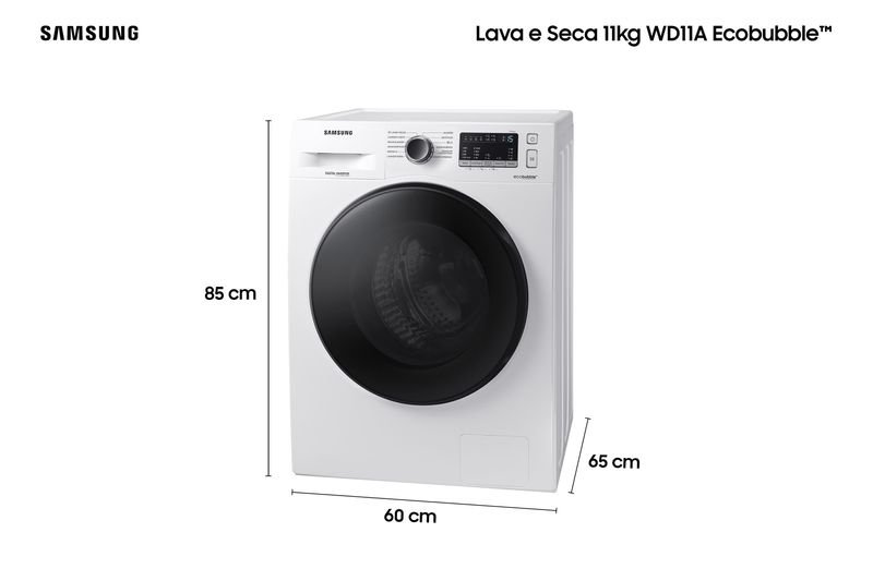 Lava-e-Seca-Samsung-Ecobubble-11kg-Branca