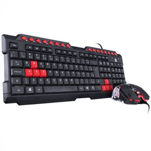 Kit Teclado e Muse Gamer Grifo - Mouse 2400 DPI Cabo USB 1.8m Led Vermelho VGC-01V Vinik 30089