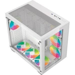 Gabinete Gamer C3Tech Aquarius MT-G910 Sem Fans Branco