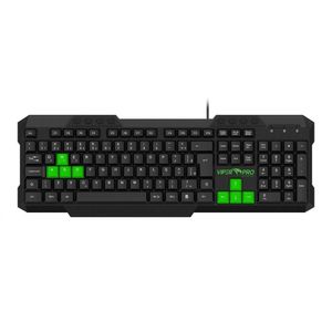 Teclado Gamer Membrana Python Viper Pro Preto Preto