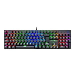 Teclado Mecânico Gamer Mamba Viper Pro Switch Azul Rgb Preto