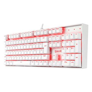 Teclado gamer Mitra Wite LED vermelho Switch brown K551W