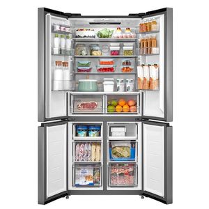 Geladeira Frost Free Midea 4 Portas Inverter 474L Inox MDRF691FGD463